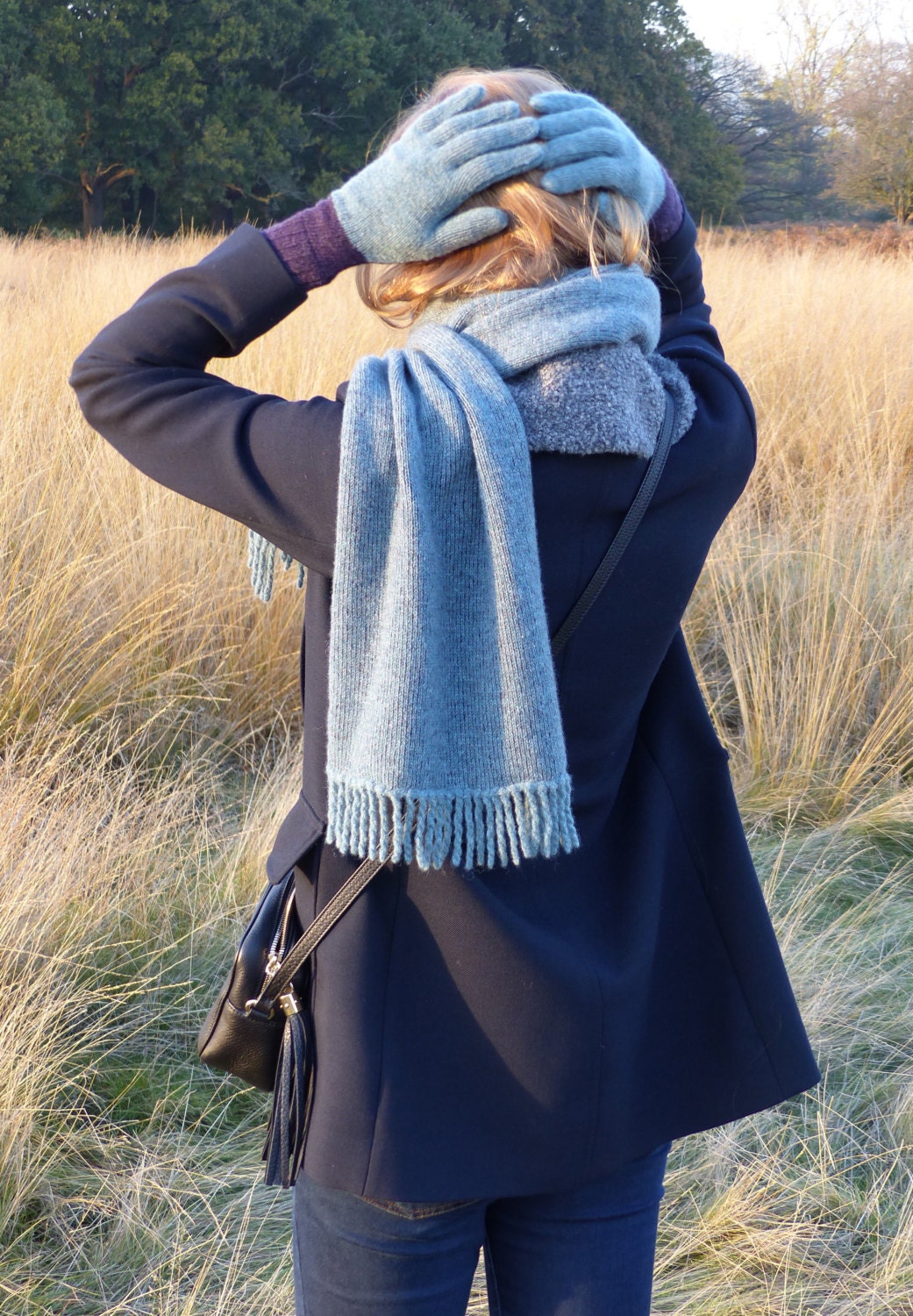 The Two-Tone Tassel Scarf
