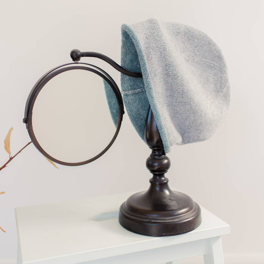 The Two-Tone Pearl grey Hat